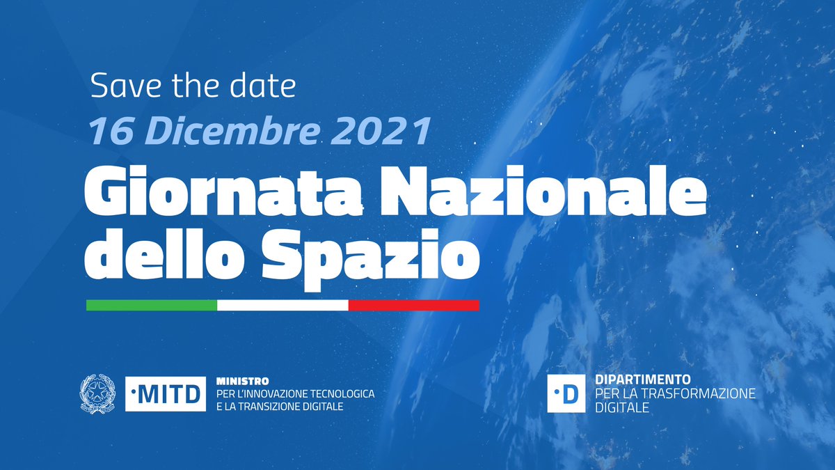 Save the Date: 16 dicembre 2021 - Giornata Nazionale dello Spazio