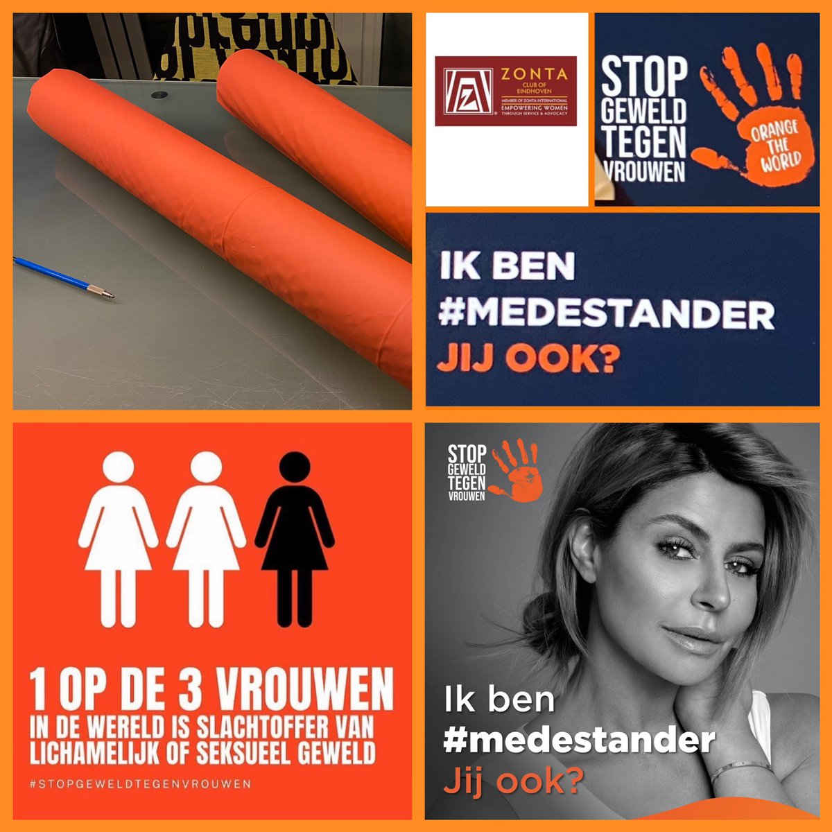 zontaeindhoven's tweet photo. Vanavond de onthulling van 2 bekende Eindhovense #medestanders!
#medestander
#stopgeweldtegenvrouwen
#zontaeindhoven
#orangetheworldnl
#zontasaysnotoviolenceagainstwomen
@zontaintl
@zonta_nederland
@orangetheworldnl
@unwomennl https://t.co/NYHeVqI7SM