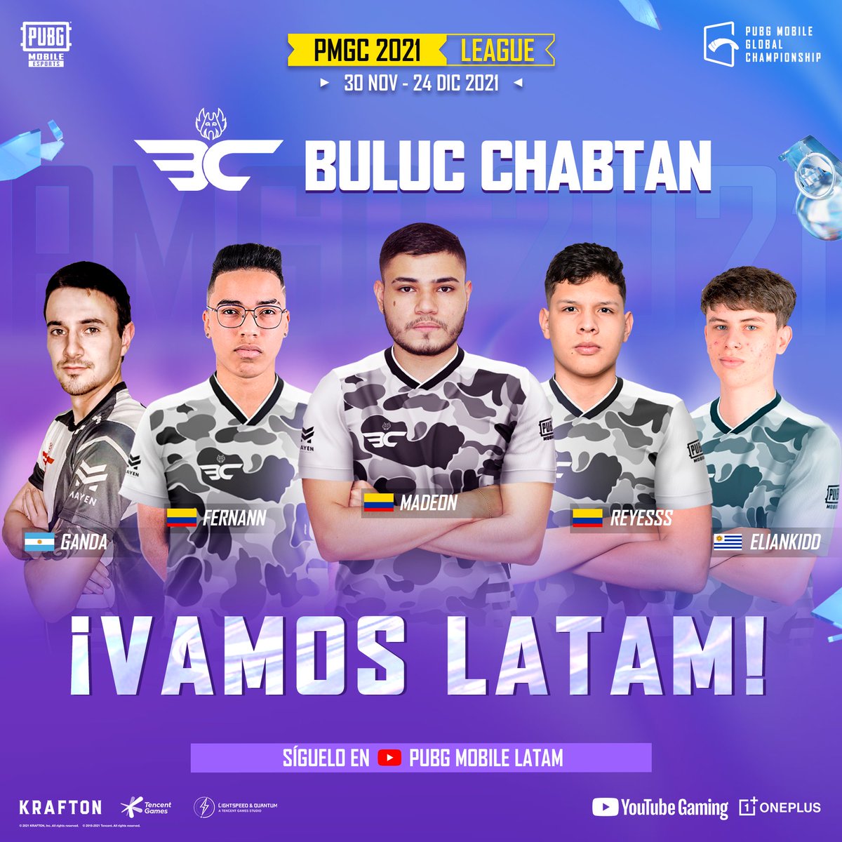 Nuestros representantes están listos, ¡vamos LATAM! 🍗💪 Estamos con ustedes 🙌

Deja tu mensaje de apoyo 👀

<a href="/TeamQuesoGG/">Team Queso</a> <a href="/FuriousGamingLA/">Furious Gaming</a> 

📺 youtube.com/PUBGMOBILELATAM

#PUBGMOBILE #PMGC #PMGC2021 #NEXTTOGLORY
