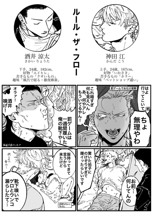 創作「ルール・ザ・フロー」の
神田江と酒井涼太 