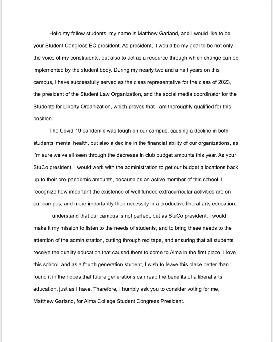 acstuco1's tweet photo. Voting begins today for the 2022 Student Congress Executive Council! Please view all of the nominees' speeches before you cast your vote: https://t.co/lwjaYxtcBH

Nominees will also be giving their speeches at the Student

Go Scots! https://t.co/q3KYq9QtR7