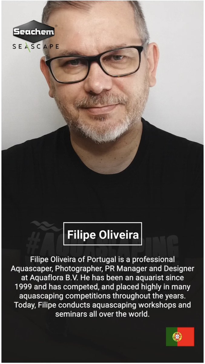 seachem's tweet image. Introducing SeaScape™ Judge, Filipe Oliveira, from Portugal 🇵🇹. We are honored to have such a talented individual on our panel and we hope you are too!