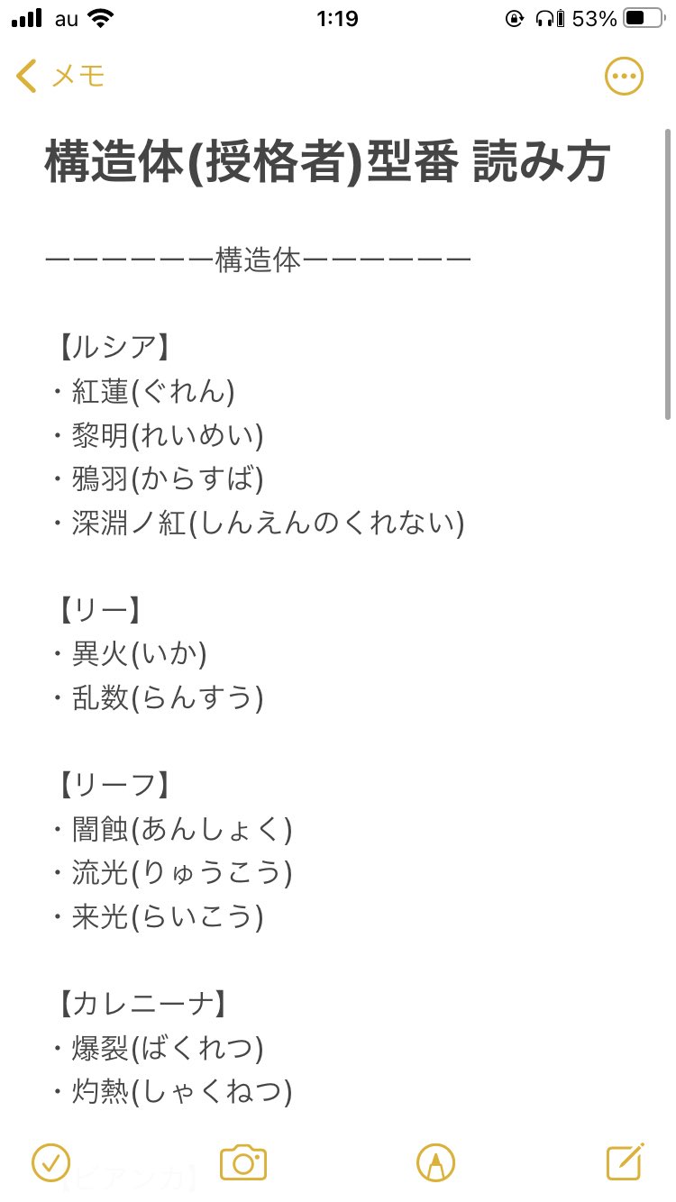 瑞雪 彡 なんて読むか迷うって人の為にパニグレに出てくる構造体 授格者 の型番の読み方とか載せてみるよ 記入漏れや間違いあったら言って欲しいかも パニグレ パニグレnierコラボ パニグレtips T Co Dmoimqaygg Twitter