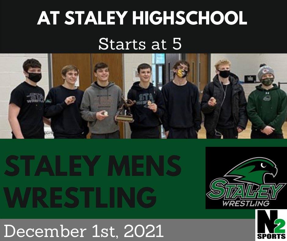 Staley wrestling starting back up, Go show support on December 1st at Staley!!! <a href="/NKCSchools/">NKC Schools</a> <a href="/SHSFalcons/">Staley High School</a> <a href="/StaleyWrestling/">Staley Wrestling</a>