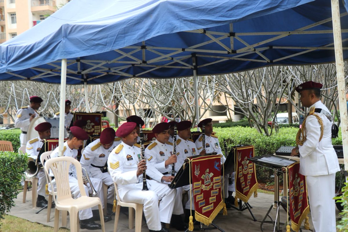 Some moments from the unveiling of the bust of our braveheart Maj Sandeep Unnikrishnan, 7Bihar, 51SAG, Ashok Chakra, in Sandeep Vihar, AWHO colony on his balidan diwas yesterday. Unveiling was done by the parents of Maj Sandeep.