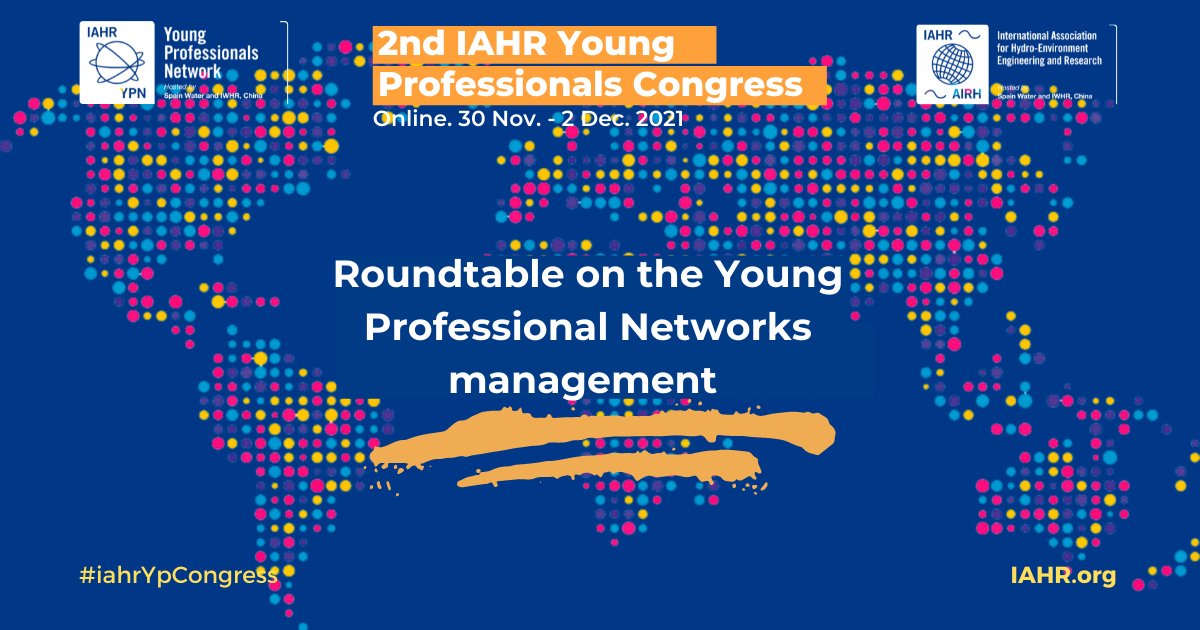 Last day to register to attend the 2nd #IAHR Young Professionals Congress! FREE and OPEN to ALL! 👉 Roundtable on the Young Professionals Network management! Online. 30 Nov - 2 Dec
iahr.org/index/detail/5…
#Hydroenvironment #Engineering #Water #Hydraulics #ClimateChange