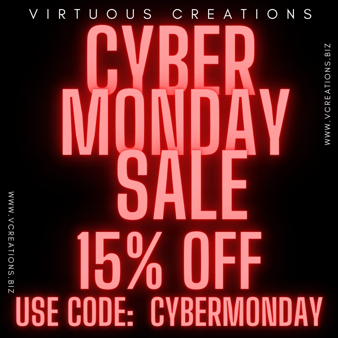 VCreations's tweet photo. 🔴15% OFF Everything! -- Cyber Monday Sale! - https://t.co/onfefT2Y4l https://t.co/ZL00x7ISkQ