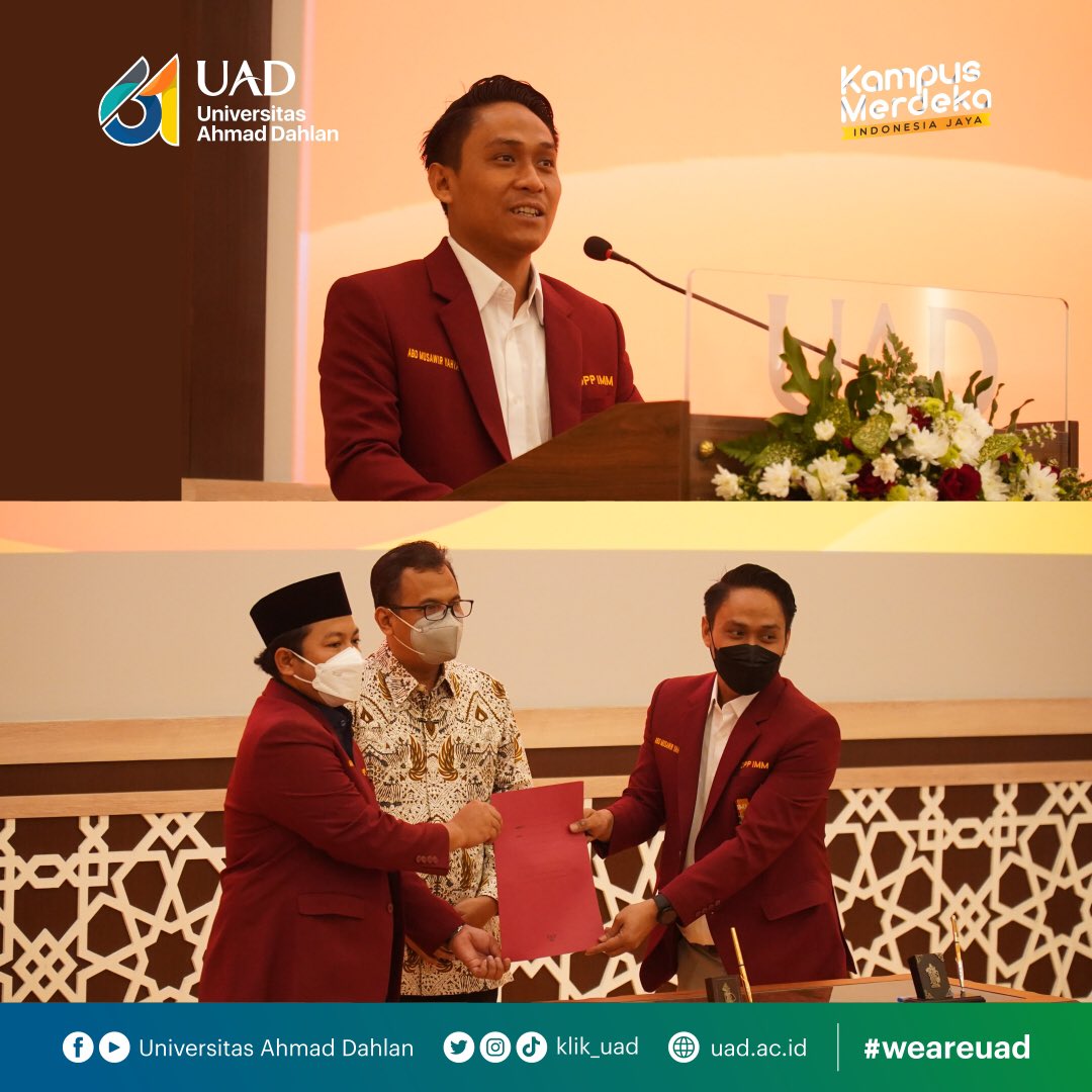 klik_uad's tweet photo. Pelantikan DPP Ikatan Mahasiswa Muhammadiyah di Universitas Ahmad Dahlan. Simak selengkapnya di https://t.co/0hEI6JEEFr
-
#universitasahmaddahlan #weareuad #uadjogja #uad #newsuad #muhammadiyah #dppimm #immuad #imm #islamberkemajuan https://t.co/aPk1BxOmhW