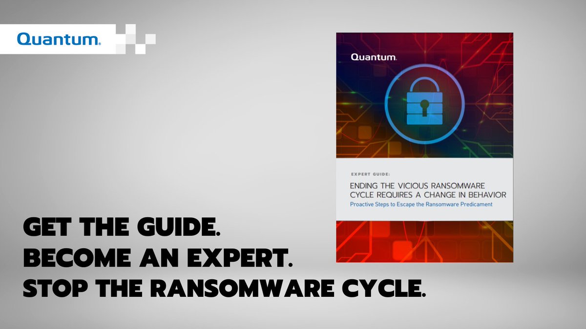 When it comes to #ransomware, all of our data is vulnerable. Make sure your data and assets are protected against #cyberattacks during every stage of your workflow.
ow.ly/BEBs50EqbZE