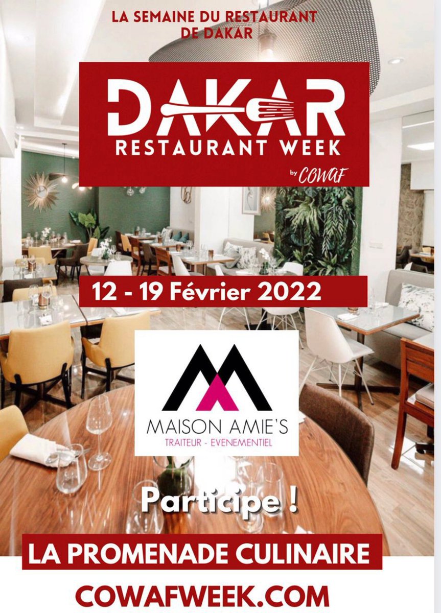 cowaf_week's tweet photo. #dakarrestaurantweek2022 #cowafweek #cowaf #cowafclub 
#restaurant #restaurantdakar #sortirdakar 

#dakar #senegal 
#restaurantweek #foodie  #chef #cuisine #cuisinemonde #worldfood #foodlover #lekkrek #sortirdakar #restauration #destinationsenegal https://t.co/yByTofDzIt