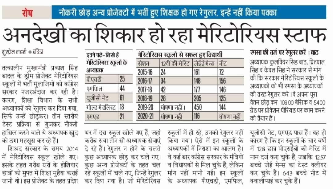 Sukhpreetsinghk's tweet photo. @PargatSOfficial @msisodia @sherryontopp @CHARANJITCHANNI @INCPunjab @sunilkjakhar @IYCPunjab @RajaBrar_INC @RahulGandhi @priyankagandhi ਮੈਰੀਟੋਰੀਅਸ਼ ਸੂਕੂਲਾਂ ਦੇ ਗੁਣੀ ਆਧਿਆਪਕਾਂ ਬਾਰੇ ਤੇ ਇਹਨ੍ਹਾਂ ਦੇ ਯੋਗ ਬੱਚਿਆਂ ਵੱਲੋਂ NEET ,JEE,CLAT ਪਾਸ ਕੀਤੇ ਜਾਣ ਬਾਰੇ ਤਾਂ ਸਾਇਦ ਕੇਜ਼ਰੀਵਾਲ ਜਾਂ ਸਿਸੋਦੀਆਂ ਸਾਹਿਬ ਨੂੰ ਵੀ ਪਤਾ ਨੀ ਹੋਣਾ,ਪਰ ਅਫਸ਼ੋਸ ਕਿ 2018 ਵਿੱਚ ssa rmsa ਦੀ ਤਰਜ਼ ਤੇ ਕਲਿੱਕਾਂ ਕਰਨ ਬਾਵਜੂਦ ਸਿੱਖਿਆ ਵਿਭਾਗ ਵਿੱਚ ਪੱਕੇ ਨੀ ਕੀਤਾ ਗਿਆ @ArvindKejriwal https://t.co/AEOBFSPRfg