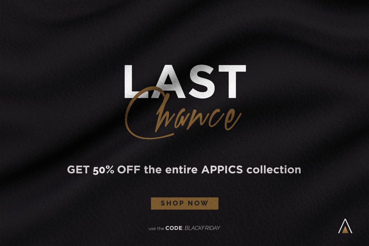 appics_official's tweet photo. Today is the LAST DAY to get 50% off the entire #APPICS collection. 💥

It's our biggest #sale of the year 
https://t.co/YOIIpAtq5w 

Treat yourself with high quality products from the limited APPICS collection or make it a special #Christmas gift for someone you love. 🎄❤️ https://t.co/OCLQh6qmS4