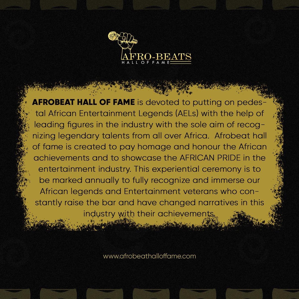 AfrobeatsHall's tweet photo. Afrobeats Hall of Fame is a platform that seeks to recognize and celebrate the iconic African artistry from the 40’s to inception. 

Celebrating legacies of music veterans who have made Afrobeats what it is today! 

Get ready for the 2021 Inaugural induction #AfrobeatsHallofFame https://t.co/xbGN5ikPwT