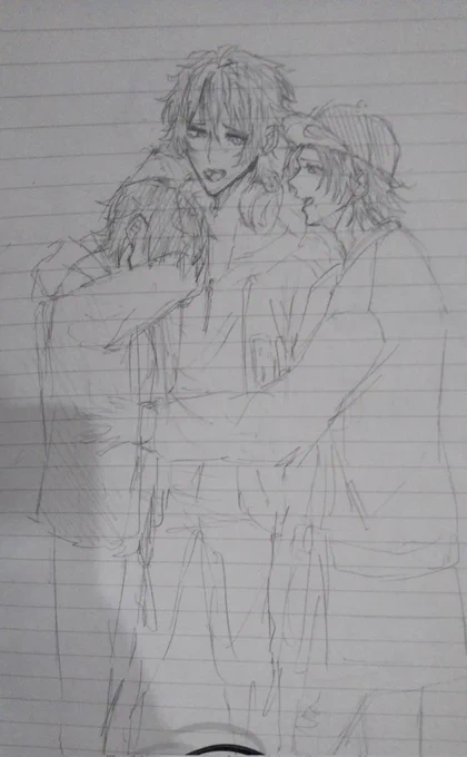 今日の落書き昨日に影響されすぎた…😭 