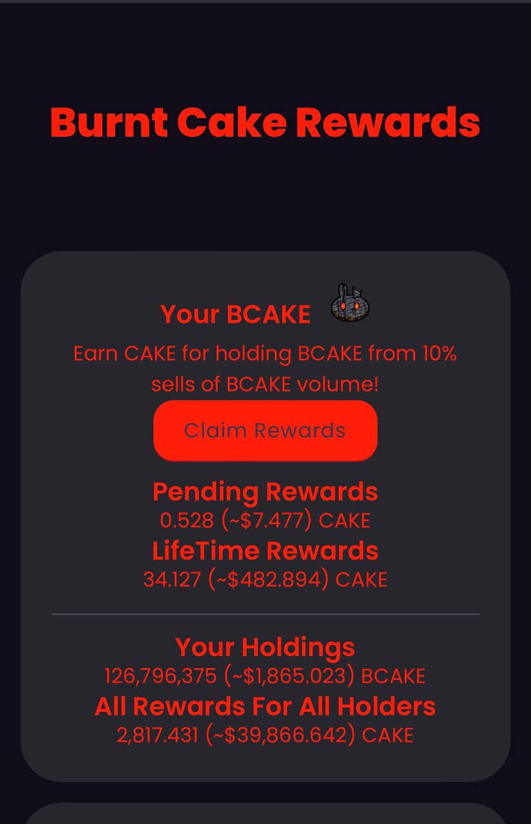 BSCGemsAlert's tweet photo. Over 2,800 CAKE distributed to all holders in less than 72 hours!💰
Chart looks like a good entry point to jump in!🚀
✅Audited by InterFi
✅KYC w/ PinkSale
✅CMC & CG LISTED
🥳 Shill Contests
TG: https://t.co/WQWKQIihUP
Dashboard: https://t.co/CEG8zUXrov
#bscgem #BCAKE $BCAKE https://t.co/s0OU3sy7rm