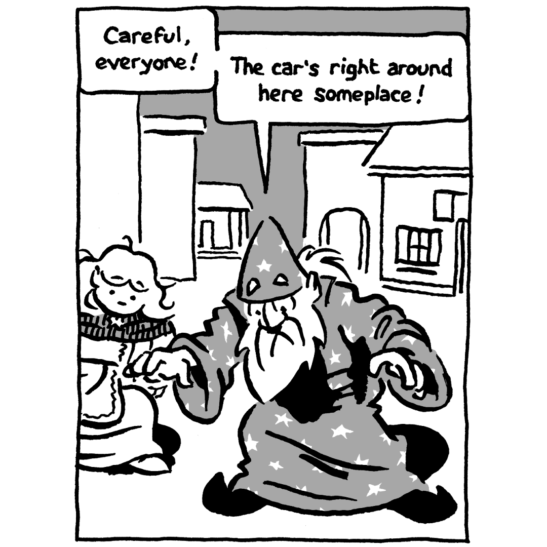 johncomic's tweet photo. new episode of "Not That Magic: Tales of Vernor Magus" (the Wizard of More Or Less) #comics #comicstrip #NotThatMagic #VernorMagus #RussTheBarbarian https://t.co/WVxBEkBVhV