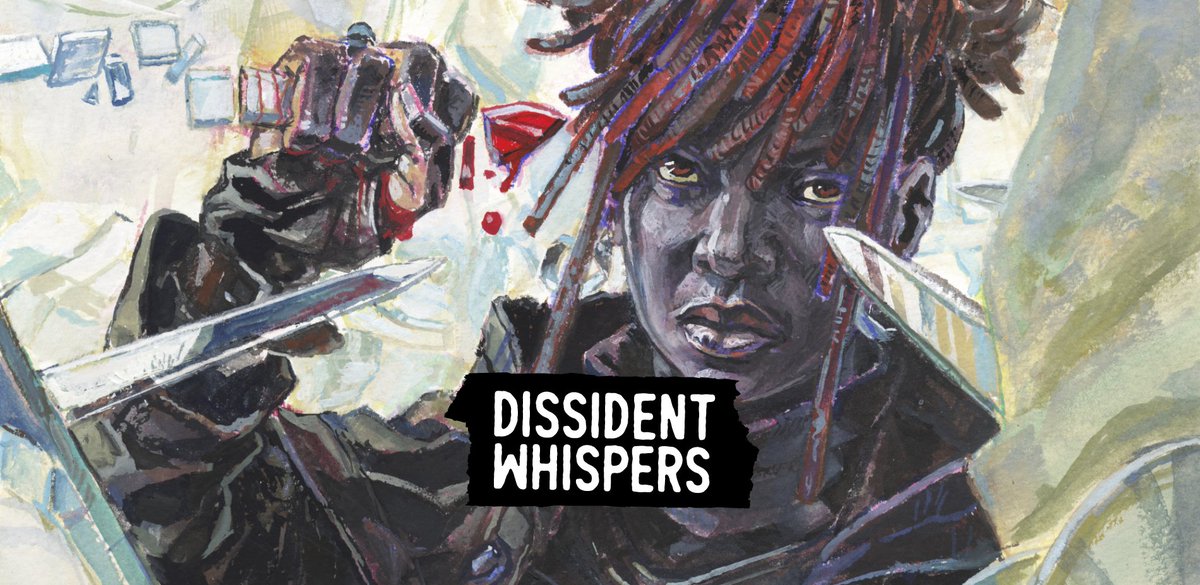 DissidentRPG's tweet photo. Surprise! Dissident Whispers is on sale for the first time ever. $5.99 (£4.49, €5.29). 
All of your money still goes to the National Bail Fund Network - so do good and save this #CyberMonday 
Black Lives Matter.
#CharityTuesday #DriveThruRPG #RPG #ttrpg 
https://t.co/cL6VWjW8lZ https://t.co/iWsNIqM3fs