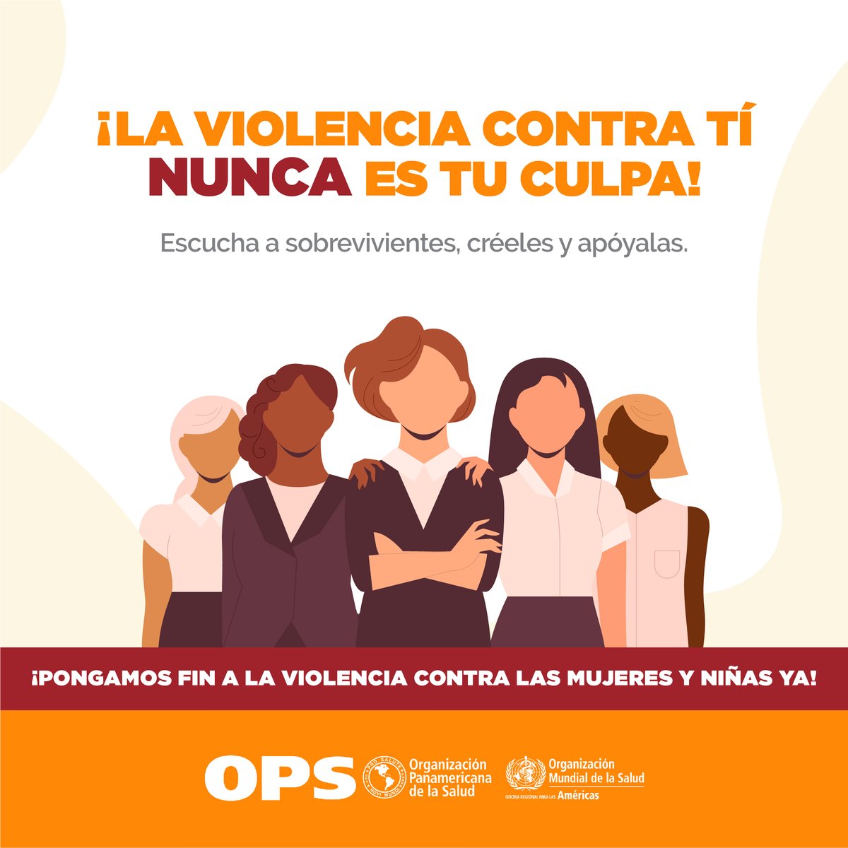 opsargentina's tweet photo. Dar la palabra a las mujeres 🙅🏾‍♀️🙅‍♀️🙅🏿‍♀️🙅🏿‍♀️🙅🏾‍♀️ que sufrieron violencia puede generar el cambio

¡Escuchá 👂 , creé y apoyá a las sobrevivientes de la #ViolenciaContraMujeres!

👉https://t.co/ecWZexeBvx

#PintaElMundodeNaranja 
#YaesYa
#16días #Unete https://t.co/LBhI8cynpi