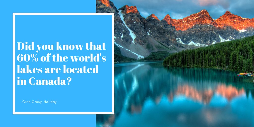 group_holiday's tweet photo. Did you know that 60% of the world's lakes are located in Canada?MotivationMonday MondayMotivation #MCM #MusicMonday #Holiday #Canada https://t.co/6kzTbC1lt4