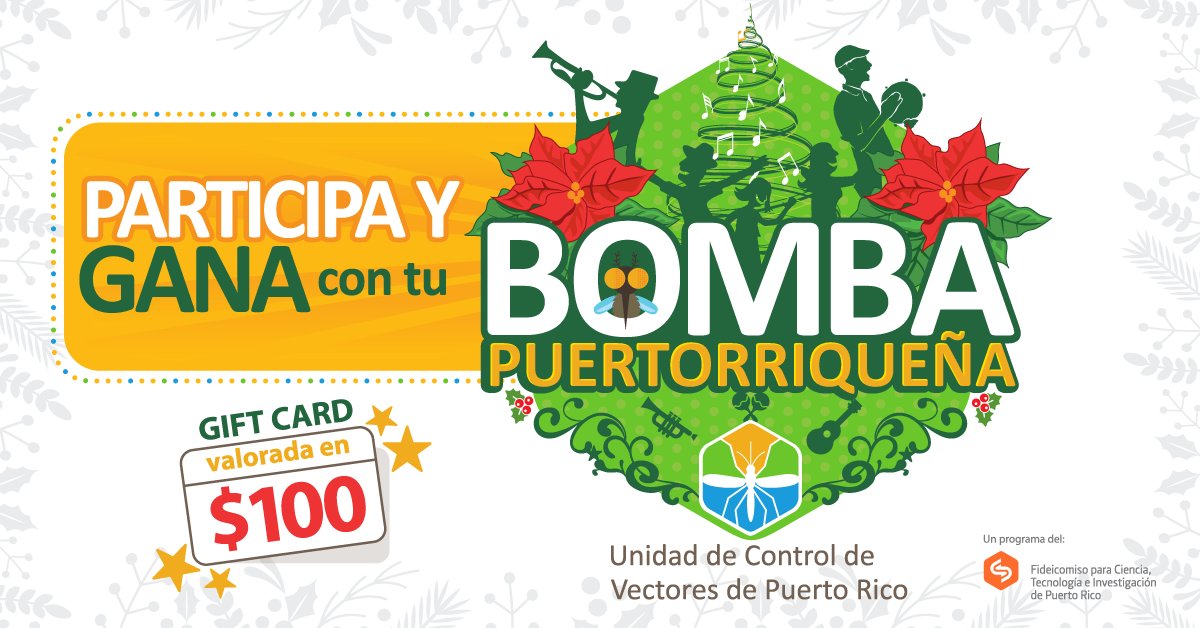 PRVectorControl's tweet photo. ¡🎶 Llegóóó, llegó, llegó la Navidad🎶! 🎄 Oficialmente comenzamos la época navideña y es por eso que queremos invitarlos a nuestro famoso concurso de bombas. 🎁 En este concurso podrás ganar una gift card valorada en $100 😮. 

#PRVCU #BombaNavideña #JolgorioDigital https://t.co/YIL4pCz8iR