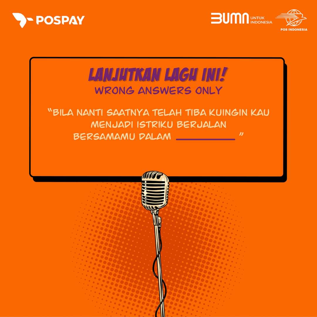 Tahu lagu ini nggak? Coba lanjutkan liriknya dengan versimu sendiri!