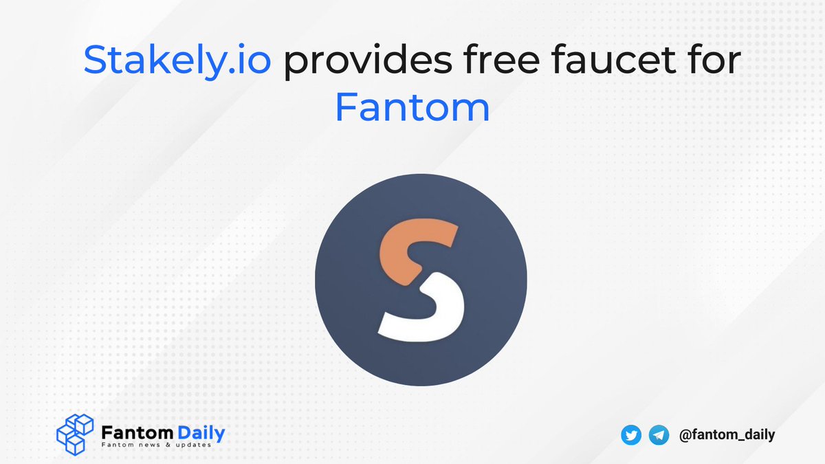 TONDailyTK's tweet photo. 🥰Hey #Fantom community, wanna get $FTM to perform one or two swaps? 🔥
👉Receive your tokens at @Stakely_io free faucet🤑for the @FantomFDN #blockchain
🚀Resolve the captcha, post a tweet and wait for your gift!🎁
🌐Fantom Faucet: https://t.co/118qQLG7pZ
#FTM #FantomSwap https://t.co/t4c7lPlNdY