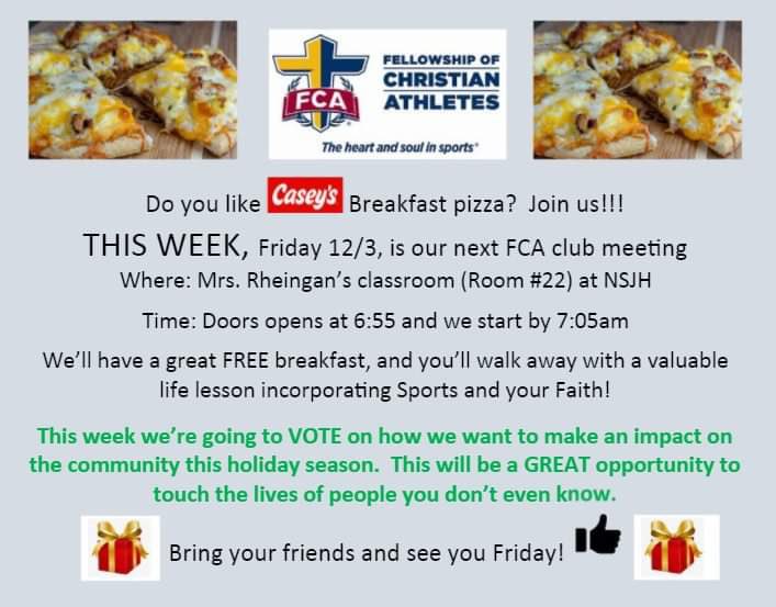This Friday at North Scott Junior High. Please SHARE and have a good week!