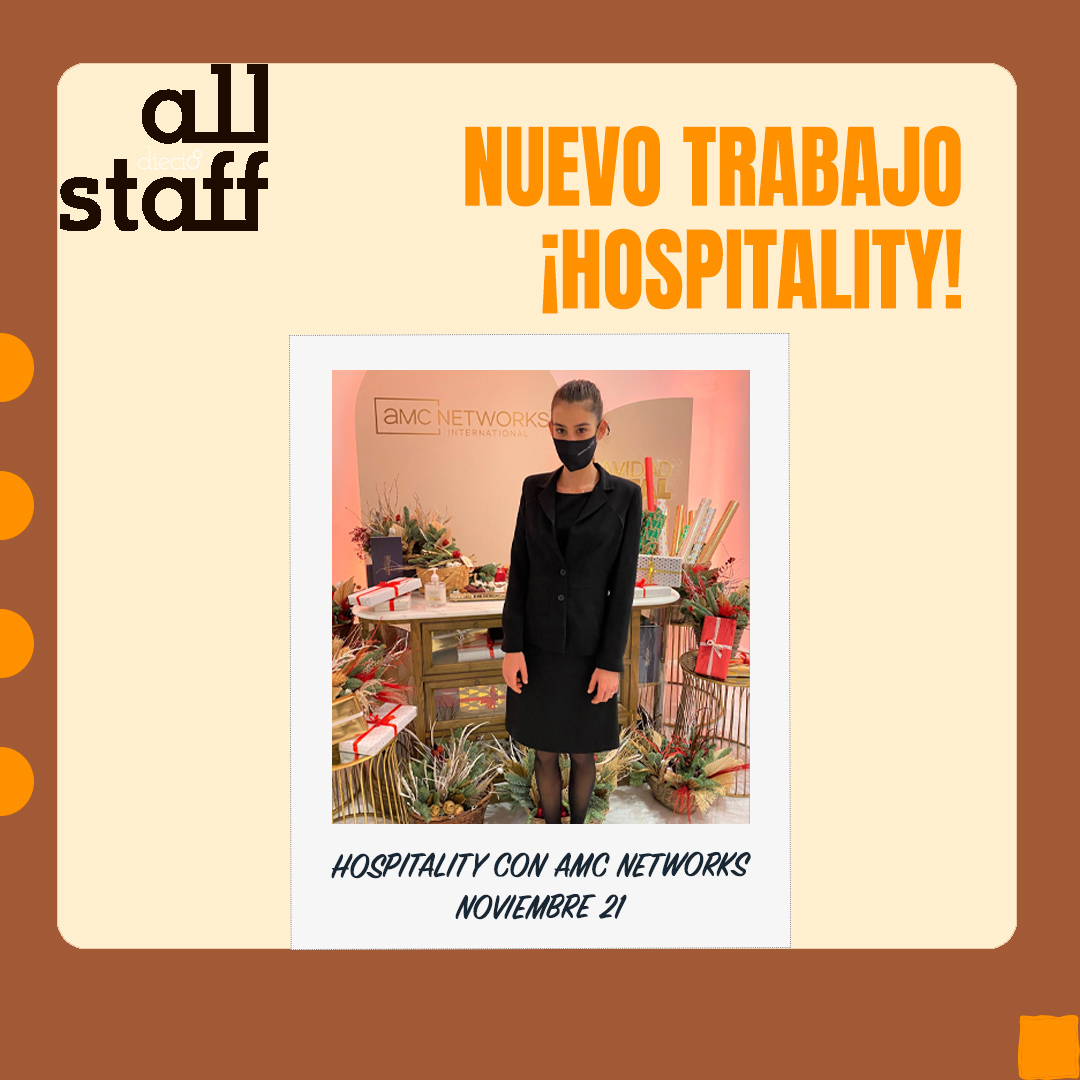 ¡Nuevo trabajo!, estuvimos ofreciendo nuestro servicio de Hospitality como personal de atención a clientes para AMC Networks dando soporte a sus asistentes en su evento en Madrid.

#AllStaff #Agencia #Experiencia #AMCNetworking #AMC #Hospitality #Atencionalcliente