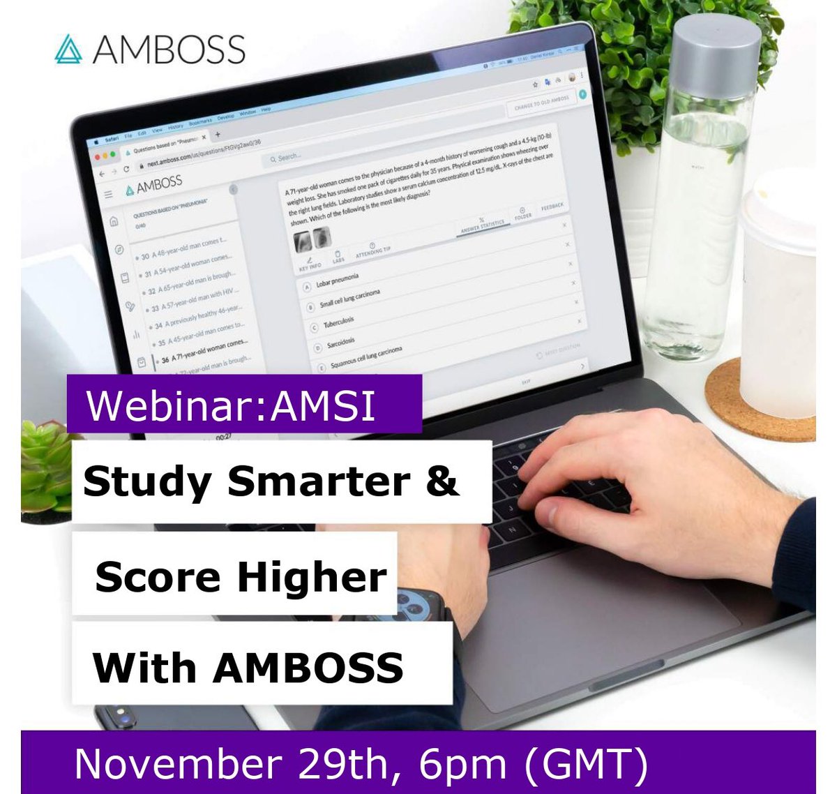 Study seminar for Irish medical students with <a href="/ambossmed/">AMBOSS</a>, taking place this evening at 6pm! Sign up with this link: bit.ly/3cQHtSx