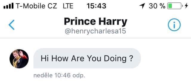 KatkaEtrychova's tweet photo. Nejvyšší čas si zase připomenout promarněné příležitosti z Twitteru.😅🤦🏻♀️💔 #marryharry #beforemeghan https://t.co/zHAGpgZjpu