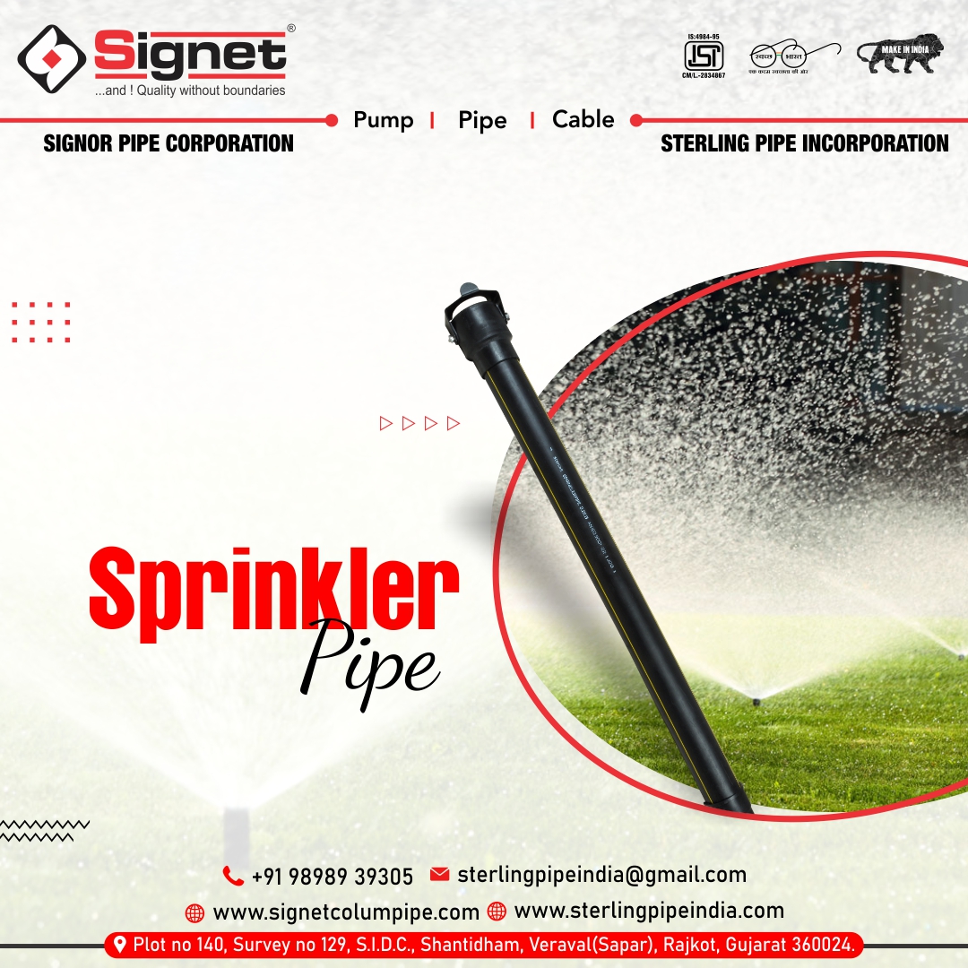 Sterlingpipe's tweet photo. We are manufacturer of the best quality Sprinkler Pipe that never gets out of time.

For More Details:-
Visit:- https://t.co/NoFQae3G2J
Mo:- +919898939305
Mail:- sterlingpipeindia@gmail.com

#sterlingpipe #sprinklerpipe #agriculture #irrigationsystem #sprinklersystem #garden https://t.co/n1SCSew9nz