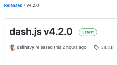 DASH_IF's tweet image. dash.js v4.2.0 released by @dsilhavy feat. various DRM-related improvements. See further details at: bit.ly/3o2Cpkr #dashjs #mpegdash