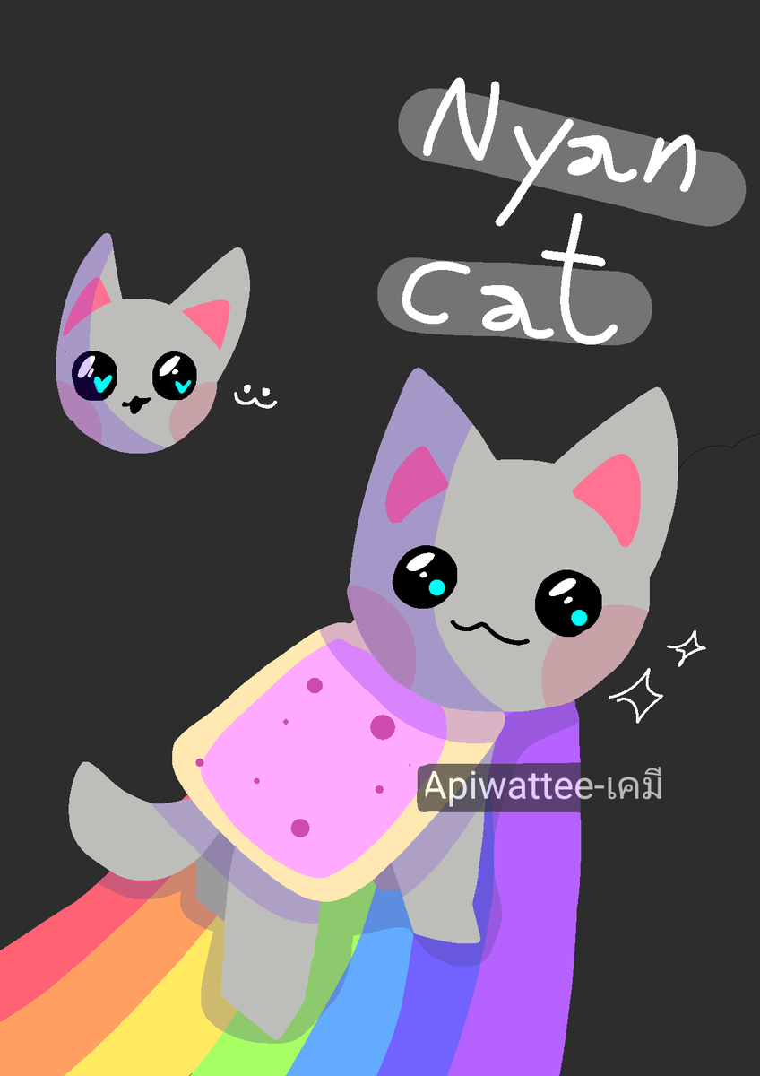 Apiwattee5's tweet photo. Nyan Cat💖 https://t.co/t1fZm5zDJv