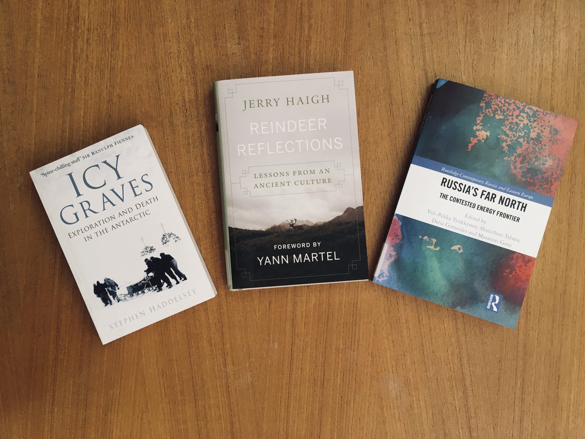 scottpolar's tweet photo. Finally, ‘Icy Graves’ by Stephen Haddelsey
https://t.co/2iKt6b1Hsa
Reindeer reflections by Jerry Haigh
https://t.co/YUpze76ZsK
and ‘Russia’s Far North: the Contested Energy Frontier’ https://t.co/wpYyJZ4gS1
#PolarLibrary 🌎❄️🦌🧭 https://t.co/XoAMxZVFOD