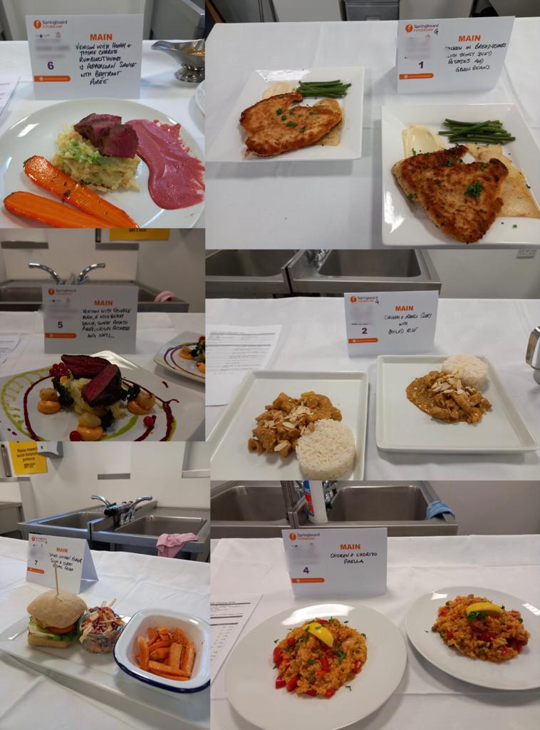 SBFutureChef's tweet image. Our Glasgow competitors have cooked up a storm, have a look at some of their exciting dishes! Huge thank you to our judges: @chefcumming of @CofGCollege, Chef  David Lilley of @CameronHouseLL and FutureChef Champion Alumni, Jodie Cochrane 👩‍🍳