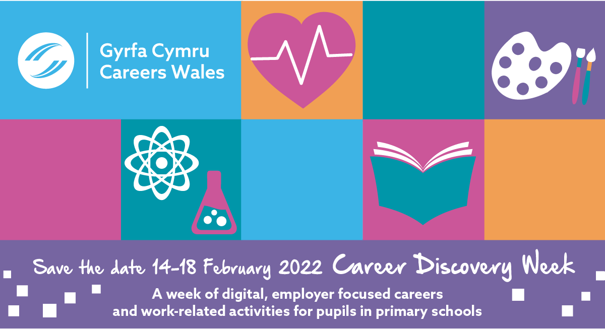 CareersWales's tweet photo. SAVE THE DATE 

Teachers if you have pupils in year 6 that need some information, inspiration, and motivation about their futures this is the event for you...#CareerDiscoveryWeek22

📆  14 - 18 February 
💻 find out more here: https://t.co/bv1ZRBYbXP https://t.co/vWRilQeqGX