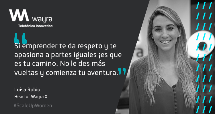 Wayra's tweet photo. ‘Si emprender te da respeto y te apasiona a partes iguales ¡es que es tu camino! No le des más vueltas y comienza tu aventura’ Luisa Rubio, Head of #WayraX
#ScaleUpWomen #DiaDeLaMujerEmprendedora https://t.co/jUP1SnujQ4