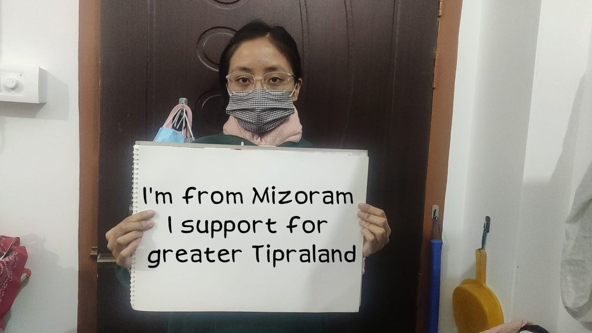 rwngdb's tweet photo. Support from Mizoram #WewantGreatertipraland #thansa #tipraland https://t.co/GpfATTWcci