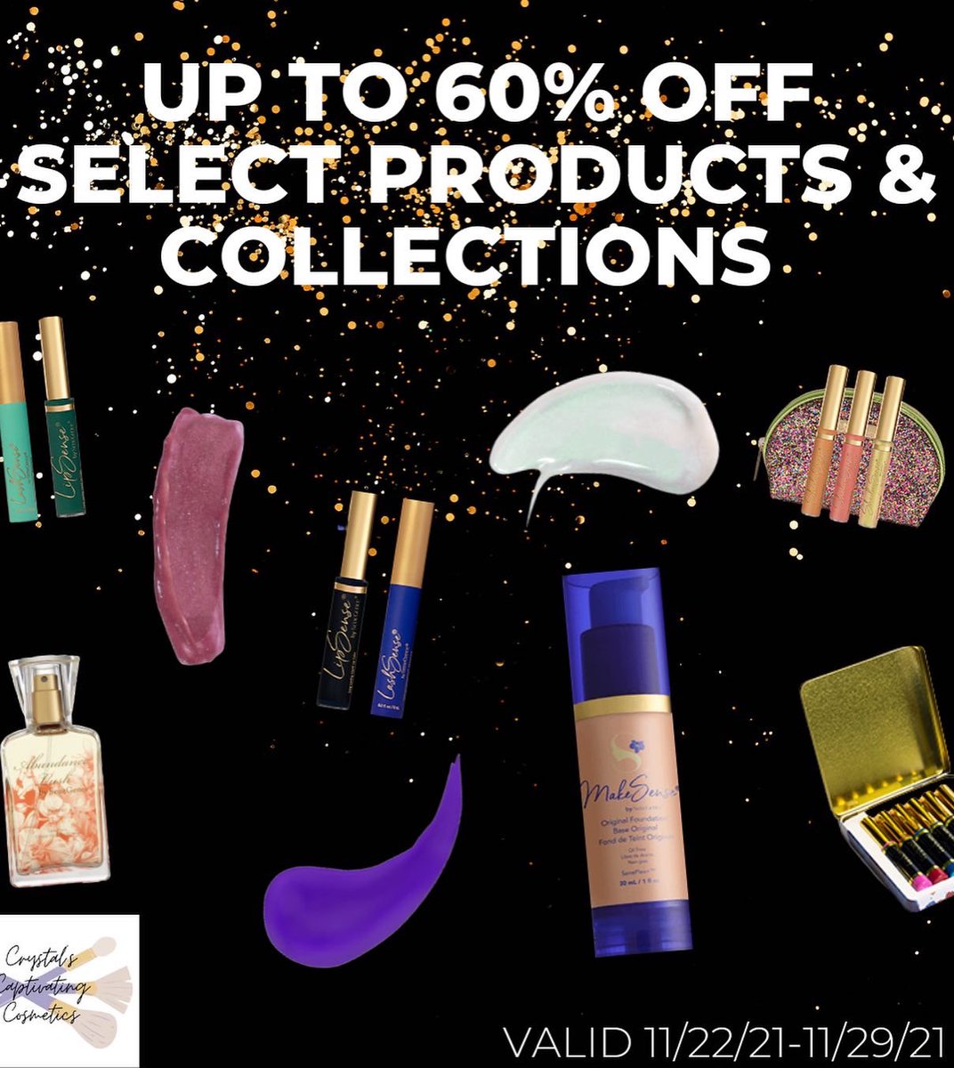cryscosmeticsME's tweet photo. Order online TODAY 11/29 - last chance to get 60% off! (Plus add’l 10% off Last Chance section if you’re a Kiss &amp; Tell Customer.) AND see attached graphics. 
https://t.co/7Um6FNoglo

#freelipgloss #blackfridaysale #cybermonday #cybermonday2021 #cybermondaysale #selfcare https://t.co/dz09mM6klT