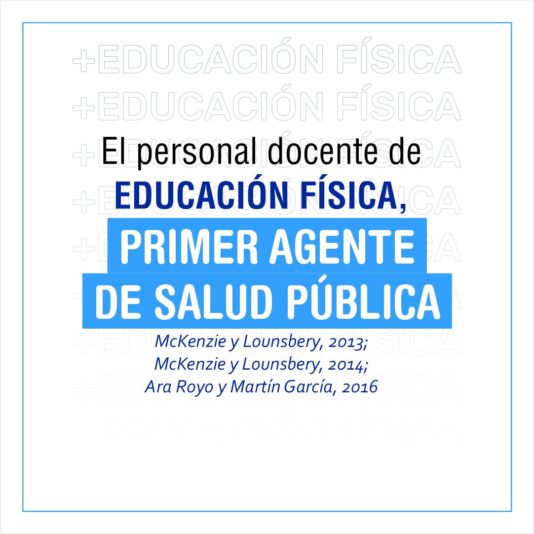 ConsejoCOLEF's tweet photo. Incluso, diversos autores están hablando no solo de la Educación Física en el ámbito escolar como una parte importante de la salud pública, sino del propio personal docente de la materia como un agente de la misma. https://t.co/FYkvVel5pA