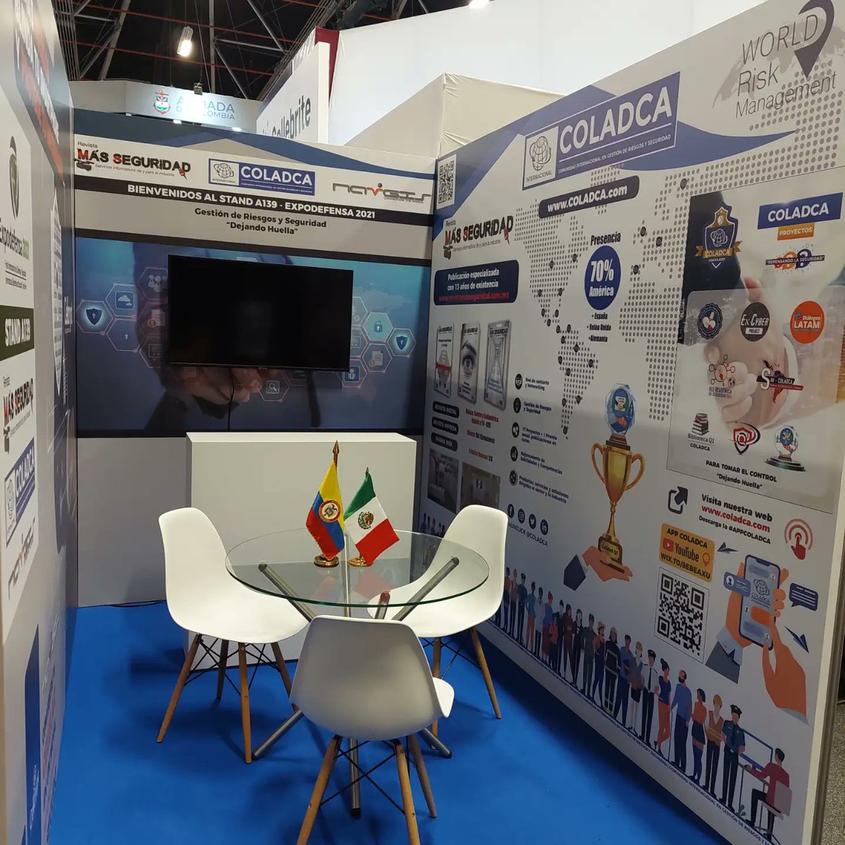 revmasseguridad's tweet photo. Estamos por iniciar #Expodefensa2021 

Visítanos en el stand A139

@COLADCA @NavGisOficial 

#PorTuSeguridad https://t.co/Ae9DTWYp8c