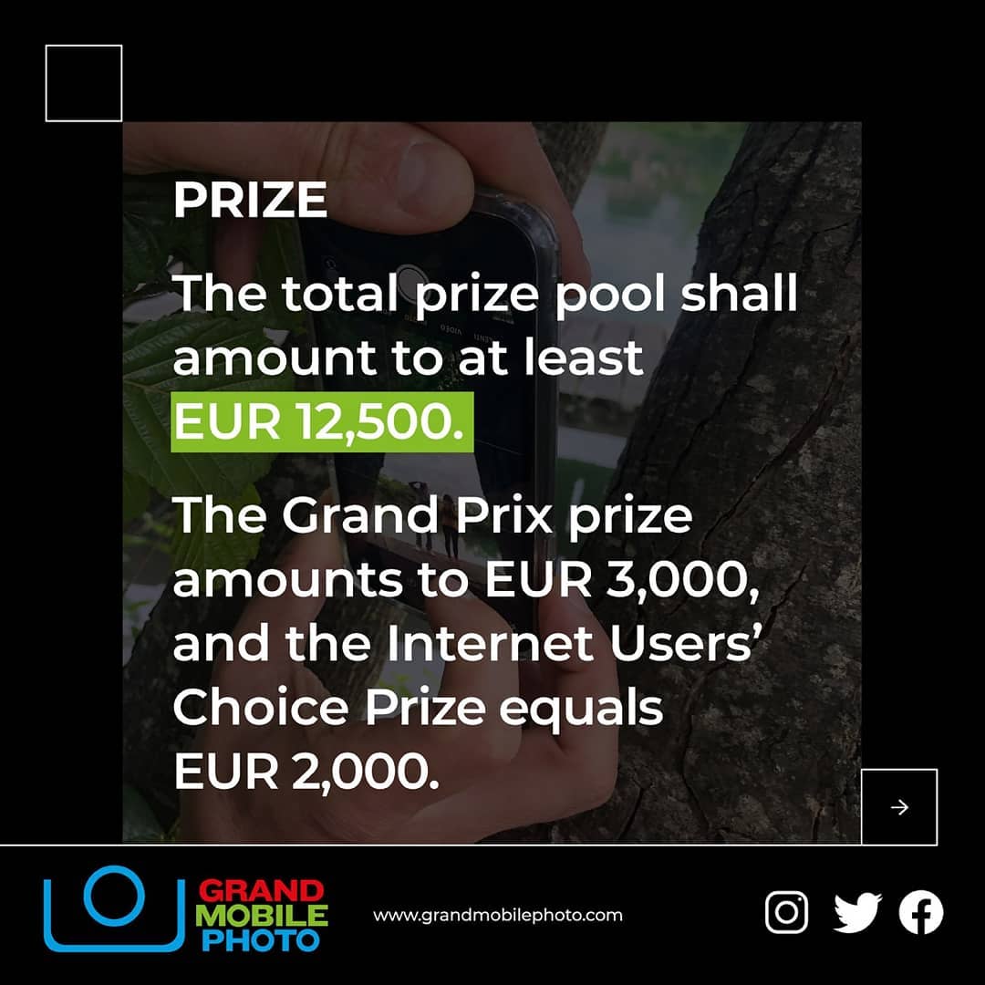 JaroslawMarciuk's tweet photo. Today the Grand Mobile Photo awards will be announced and the winners will receive:
✅ Winners of categories awards - 500 euros each
✅ Internet Users' Choice award - 2,000 euro
✅ Grand Prix award - 3,000 euro
https://t.co/rVaYdXpy8E
#mobilephotography #grandmobilephoto https://t.co/lyB5Rn0wzQ