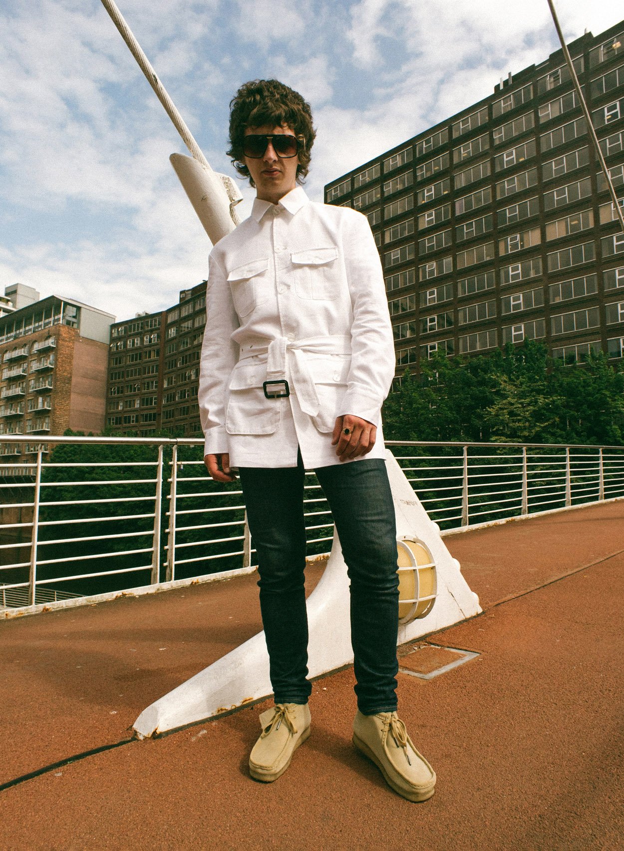White shop safari jacket