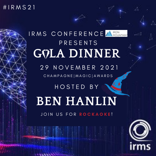 IRMSConference's tweet photo. #IRMS21 ๐พ
๐TONIGHT'S THE NIGHT...
@IRMSConference and @IronMntEMEA are so pleased to be hosting the Gala Dinner #IRMS21 ๐ฅ
Join us to be #bamboozled by @benhanlin's magic, champagne and awards...๐ฉ๐
#GalaDinner #IRMS21 #BenHanlin #Magic #Champagne https://t.co/AfIaHYDm7q