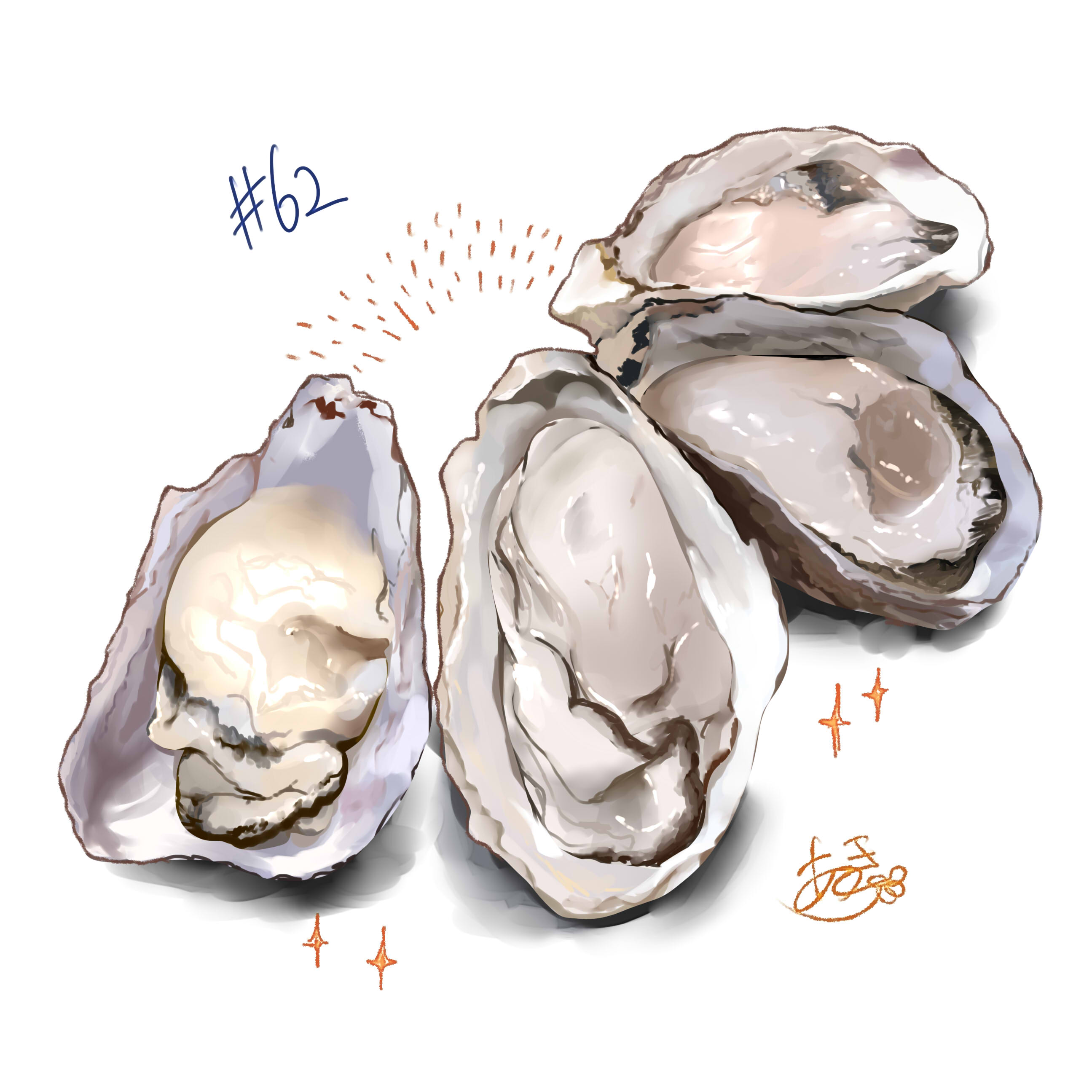 تويتر 亜樹 食べ物イラスト更新中 على تويتر 食べ物イラスト62日目 生牡蠣が旬の季節になりましたね ところで自分が海鮮あまり食べないので参考写真の提供を常にお待ちしております これ美味しかったよ の写真の提供お願いします 食べ物イラスト
