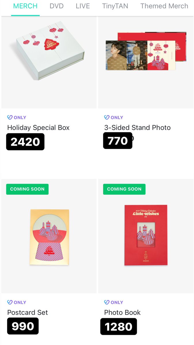 fifthloveph's tweet photo. wts lfb ph go | #5thgo
bts holiday collection little wishes pricelist
dop: 50% dec 10, bal jan 3
normal eta
dm us which item/s you want us to secure tom 💌 (limited slots lang muna since items sell out fast during 1st PO!) https://t.co/sCpriLUGGS