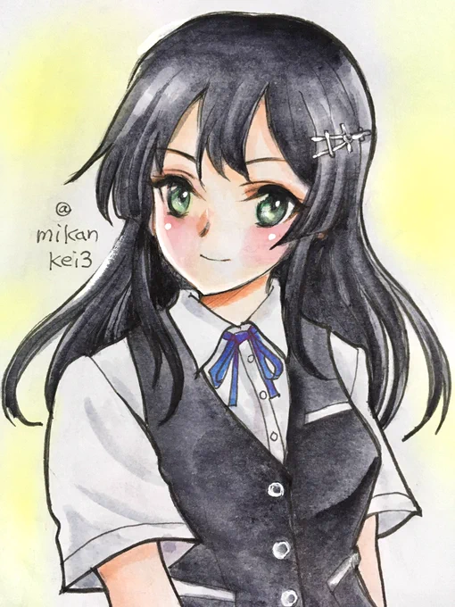 親潮です♪ 1938年11月29日進水! #艦これ版深夜の真剣お絵描き60分一本勝負 #艦これ版真剣お絵描き60分一本勝負_20211129 #親潮 #艦これ #親潮進水日 