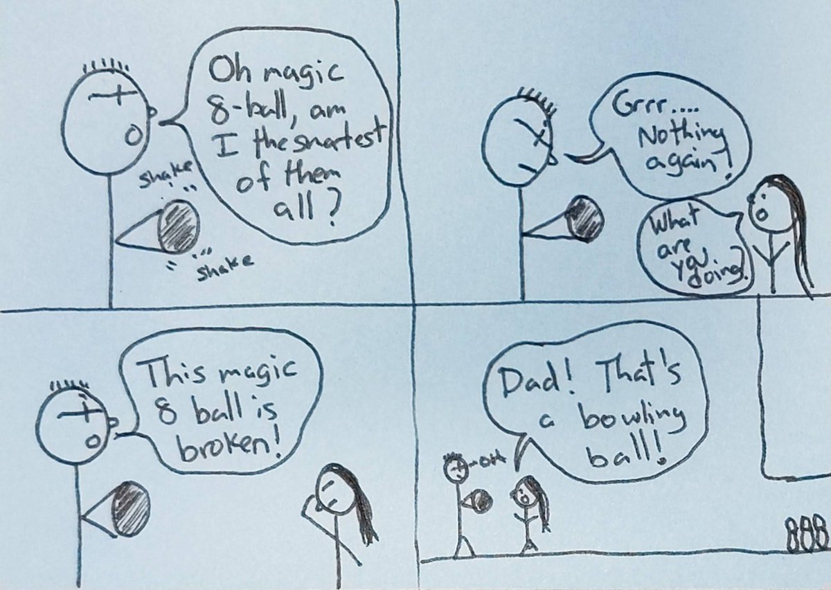 brianwashereart's tweet photo. nothing better than sarcastic kid-splaining to an adult that makes a mistake.  i taught you how to use a spoon! #cartoon #comic #cute #family #fun #funny #lunchbox #magic8ball #bowling #parents #amIRight #kidsplaining #respectYourParents https://t.co/JuPtyVnVZ6