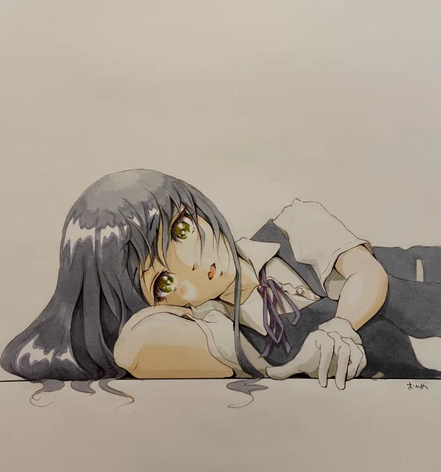 遠征帰投後の仮眠から目を覚ました親潮ちゃん。。。

#艦これ版深夜の真剣お絵描き60分一本勝負
#艦これ版真剣お絵描き60分一本勝負_20211129 