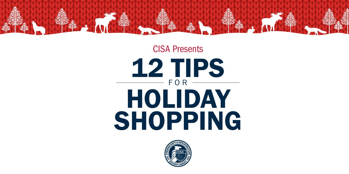 ARCHIVED: Jen Easterly (@cisajen) on Twitter photo Please share these tips with your friends and family and learn more at cisa.gov/shop-safely. From all of us <a href="/CISAgov/">Cybersecurity and Infrastructure Security Agency</a>, we wish you a happy – and safe – #CyberMonday and holiday shopping season! Please share these tips with your friends and family and learn more at cisa.gov/shop-safely. From all of us <a href="/CISAgov/">Cybersecurity and Infrastructure Security Agency</a>, we wish you a happy – and safe – #CyberMonday and holiday shopping season!